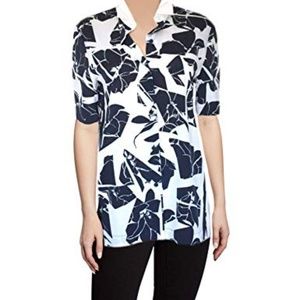 DKNY Floral Silk Shirt